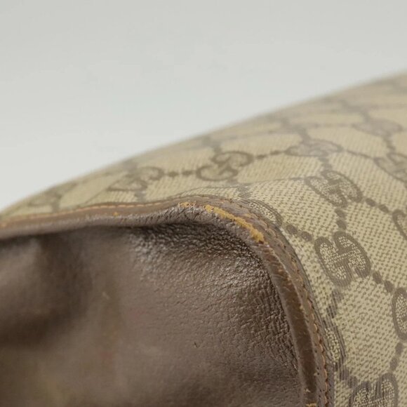 GUCCI GG Supreme Web Sherry Line Clutch Bag PVC Beige Red 156 01 031 Auth 102589 - Picture 4 of 16